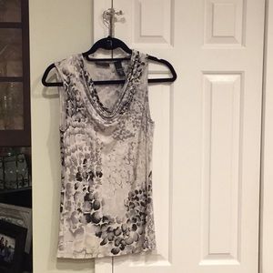 Cowl neck sleeveless top